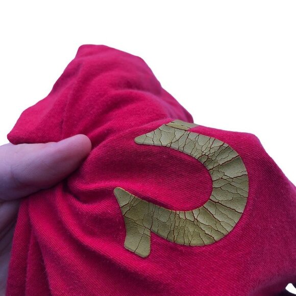 Vintage True Religion Shirt Metallic Buddha Large Pink - Picture 10 of 14